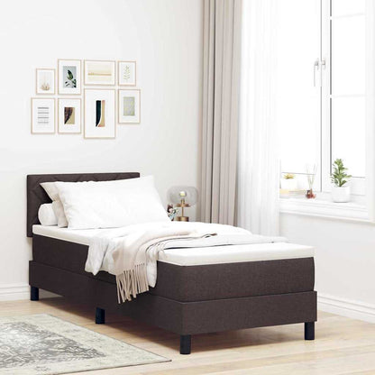 Box Spring Seng Med LED-lysstrimler Stof - Variant 3342243