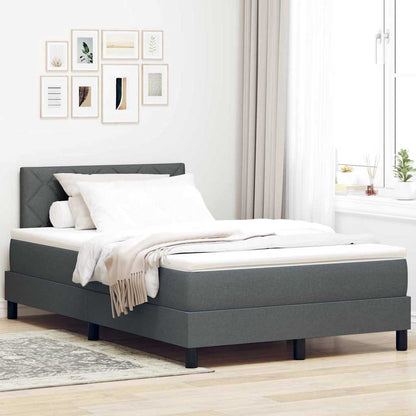 Box Spring Seng Med LED-lysstrimler Stof - Variant 3342269