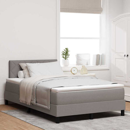 Box Spring Seng Med LED-lysstrimler Stof - Variant 3342279