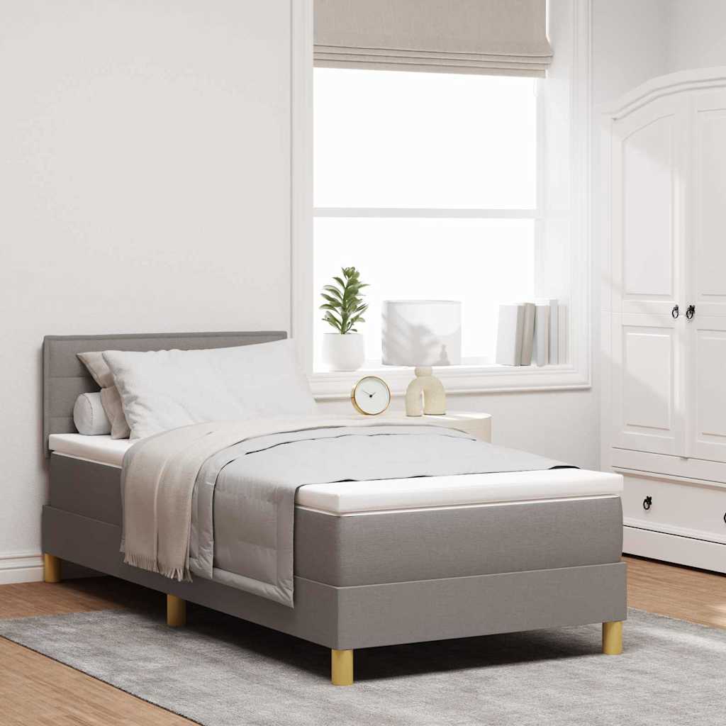 LED Box Spring Bed Med LED-lysstrimler Stof - Variant 3342321