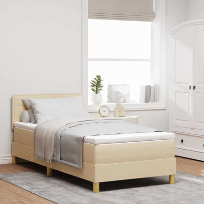 LED Box Spring Bed Med LED-lysstrimler Stof - Variant 3342322