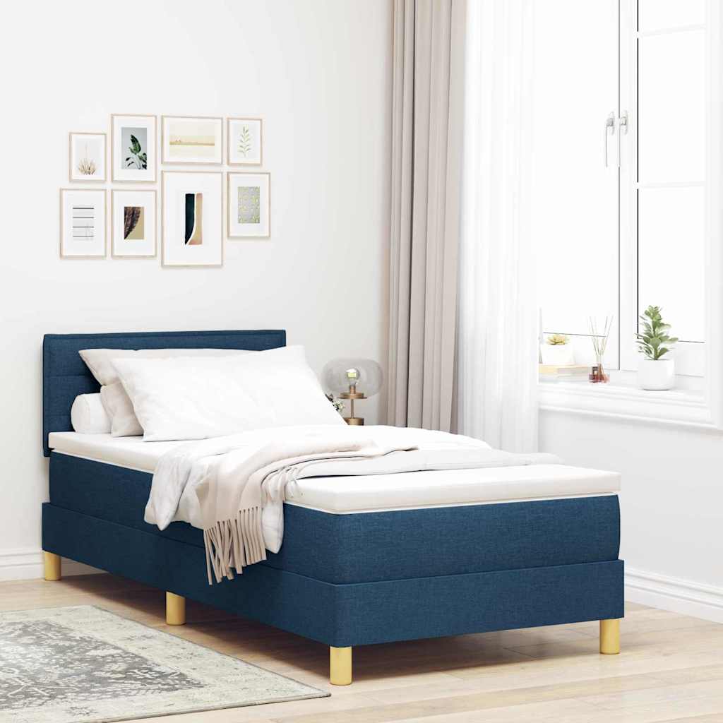 LED Box Spring Bed Med LED-lysstrimler Stof - Variant 3342337