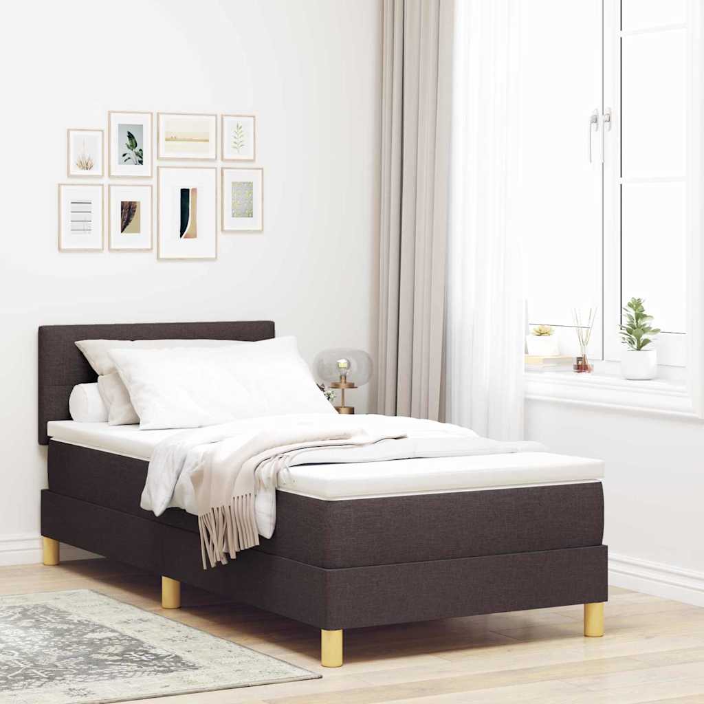 LED Box Spring Bed Med Hovedgærde Stof - Variant 3342418