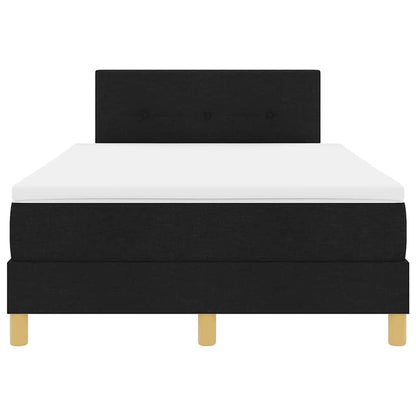 Box Spring Seng Med Madras Sort 120 X 190 Cm Stof - Billede 9