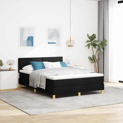 LED Box Spring Bed Med LED-lysstrimler Stof - Variant 3342445