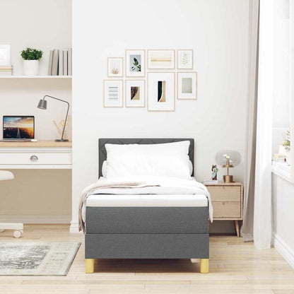 LED Box Spring Bed Med Pude Stof - Billede 4