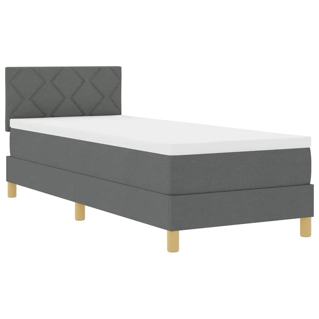 LED Box Spring Bed Med Pude Stof - Billede 2
