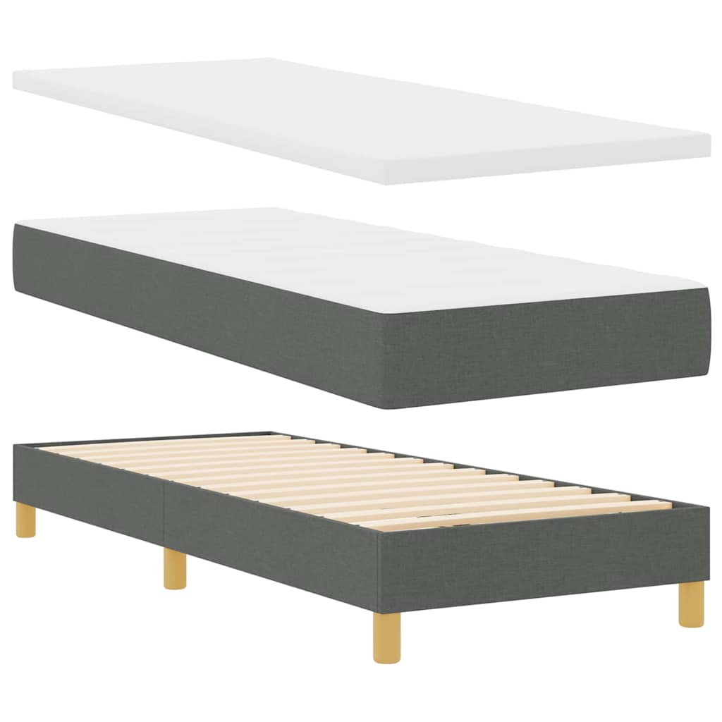 LED Box Spring Bed Med Pude Stof - Billede 6
