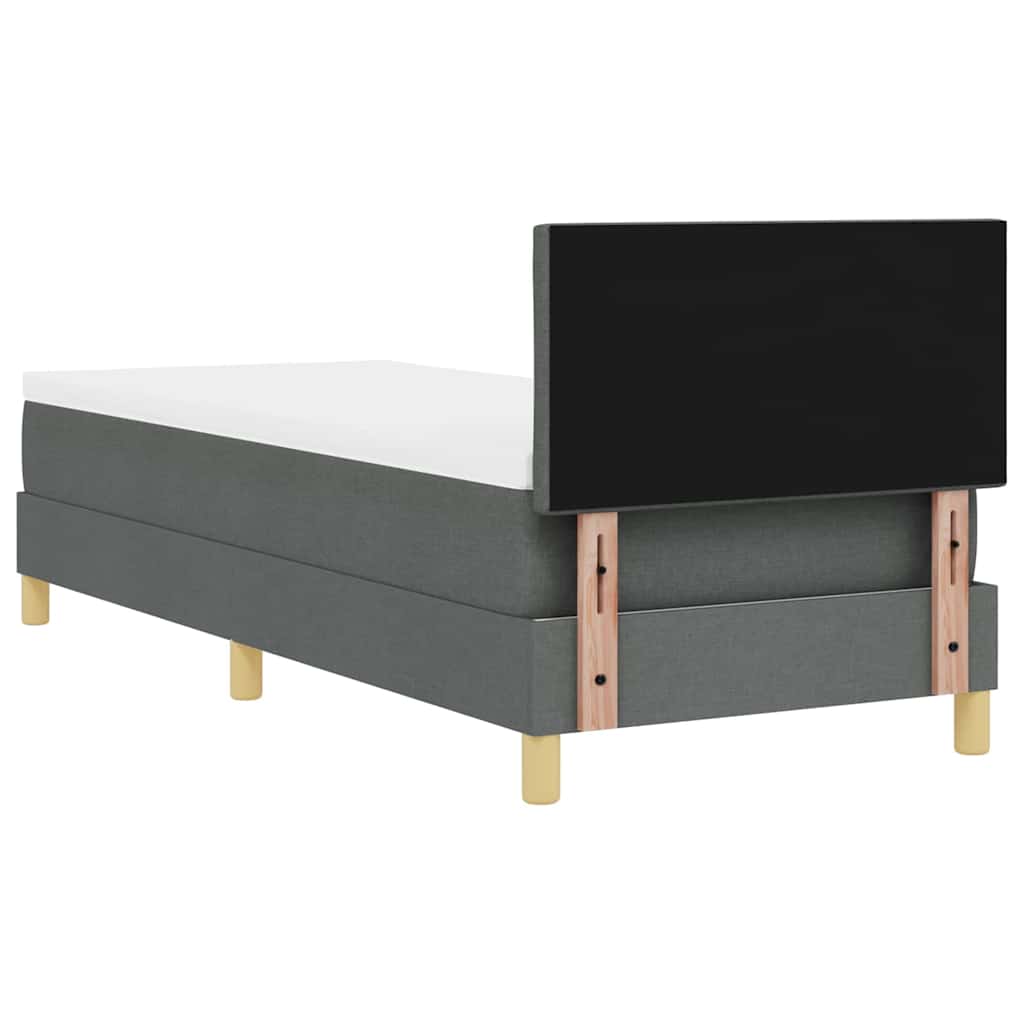 LED Box Spring Bed Med Pude Stof - Billede 10