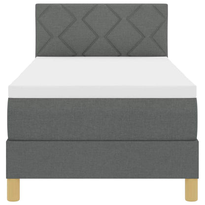 LED Box Spring Bed Med Pude Stof - Billede 8
