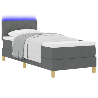 LED Box Spring Bed Med Pude Stof - Billede 3