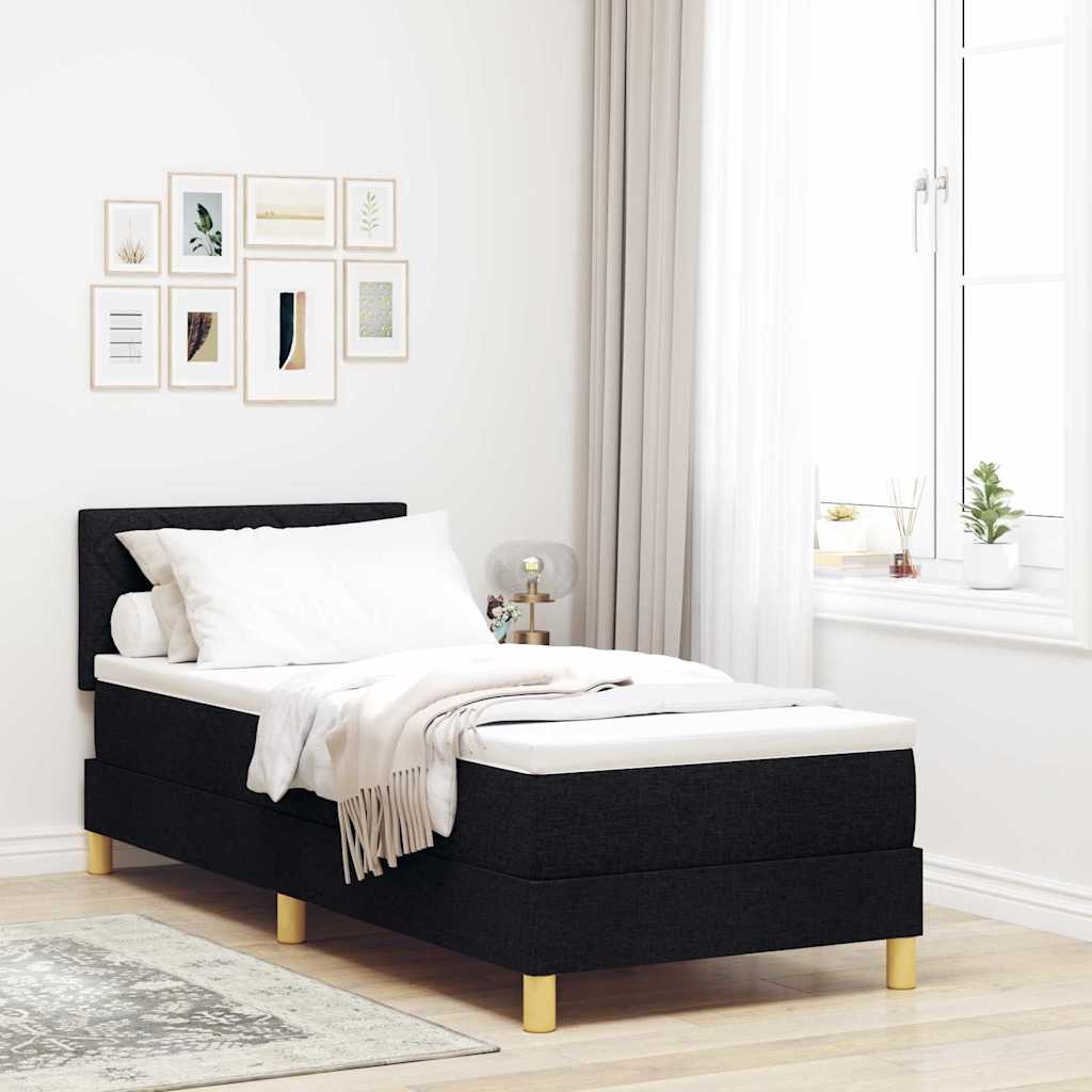 LED Box Spring Bed Med Pude Stof - Variant 3342473
