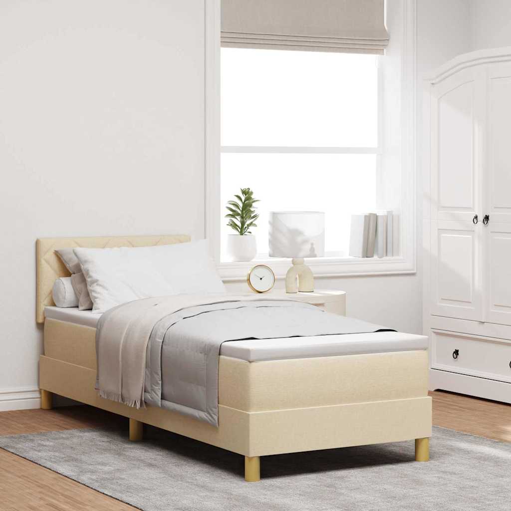 LED Box Spring Bed Med LED-lysstrimler Stof - Variant 3342476