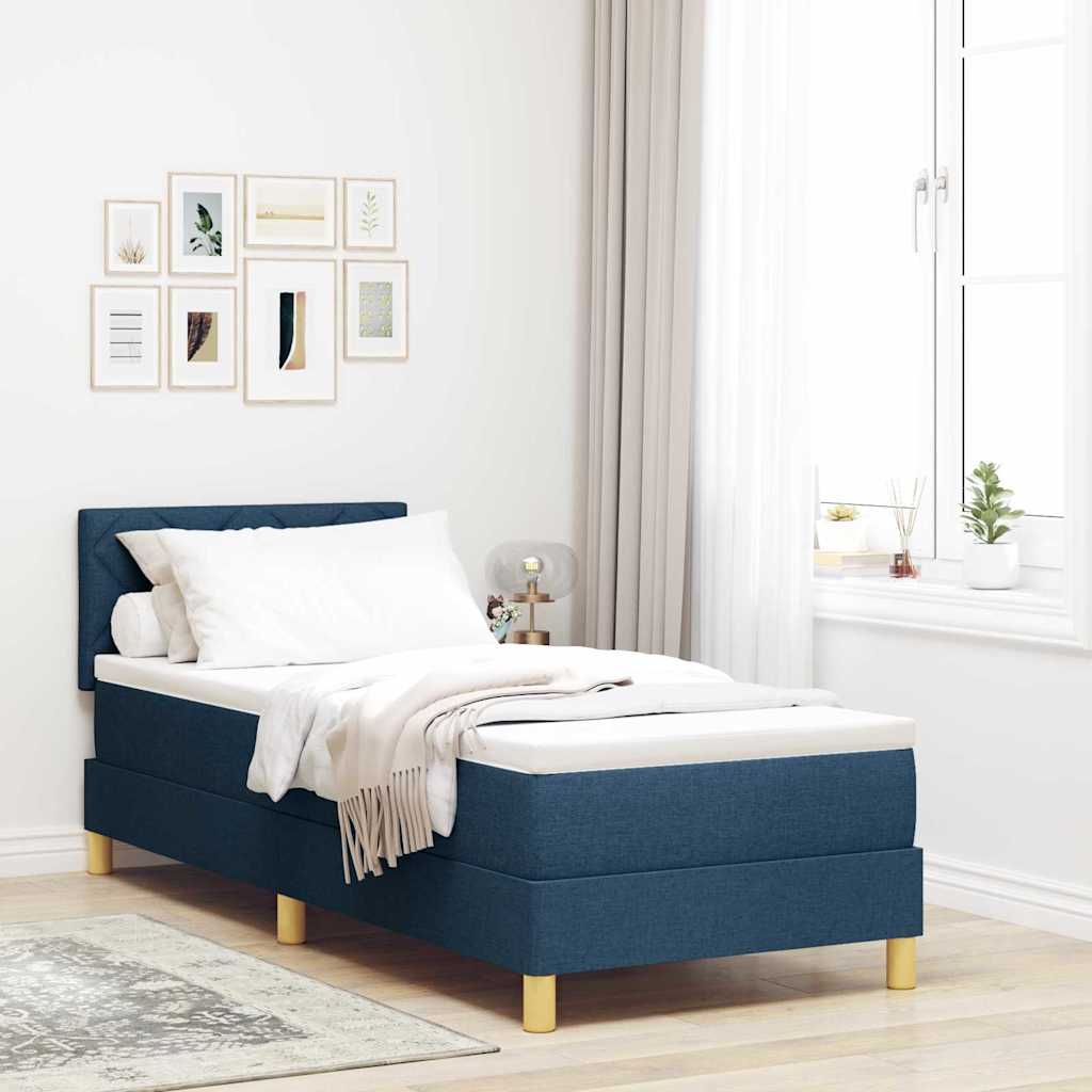 LED Box Spring Bed Med LED-lysstrimler Stof - Hovedbillede