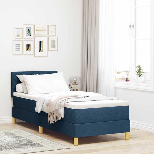 LED Box Spring Bed Med LED-lysstrimler Stof - Hovedbillede