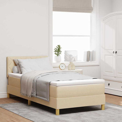 LED Box Spring Bed Med LED-lysstrimler Stof - Variant 3342483
