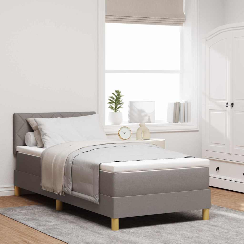 LED Box Spring Bed Med Hovedgærde Stof - Variant 3342496