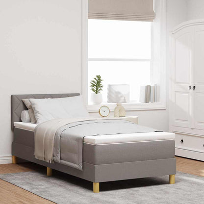 LED Box Spring Bed Med Hovedgærde Stof - Variant 3342496