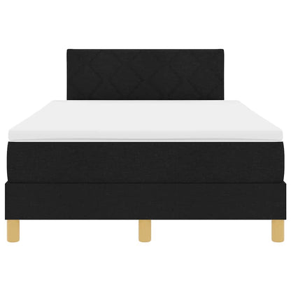 Box Spring Seng Med Madras Sort 120 X 200 Cm Stof - Billede 9