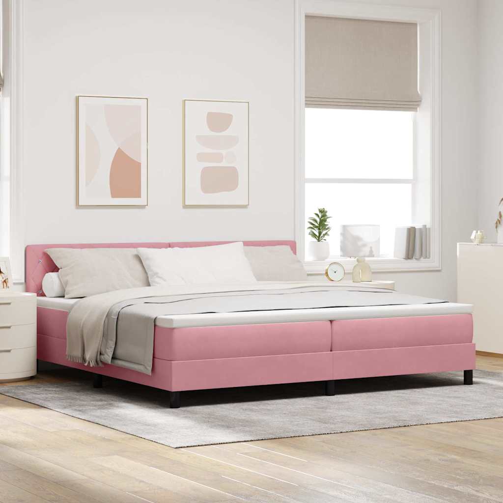 Kontinentalseng Med Led-lys Velour