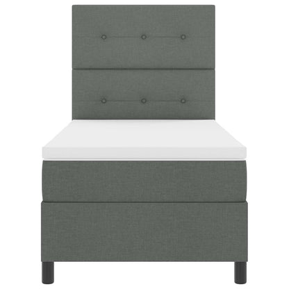Box Spring Seng Med LED-lysstrimler Stof - Variant 3342824