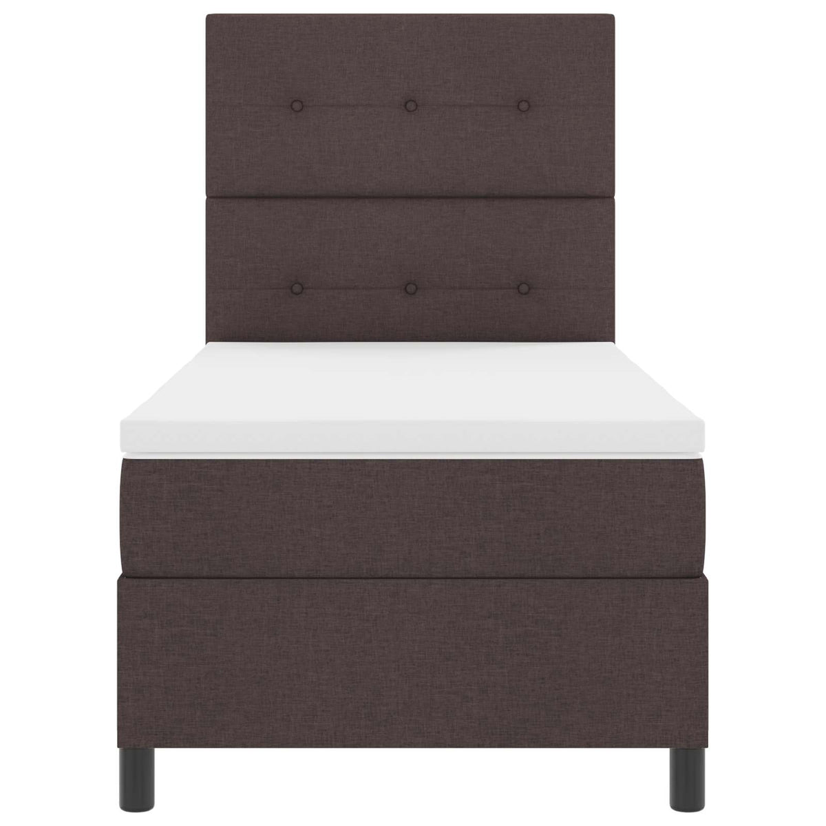 Box Spring Seng Med LED-lysstrimler Stof - Variant 3342826