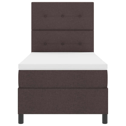 Box Spring Seng Med LED-lysstrimler Stof - Variant 3342826