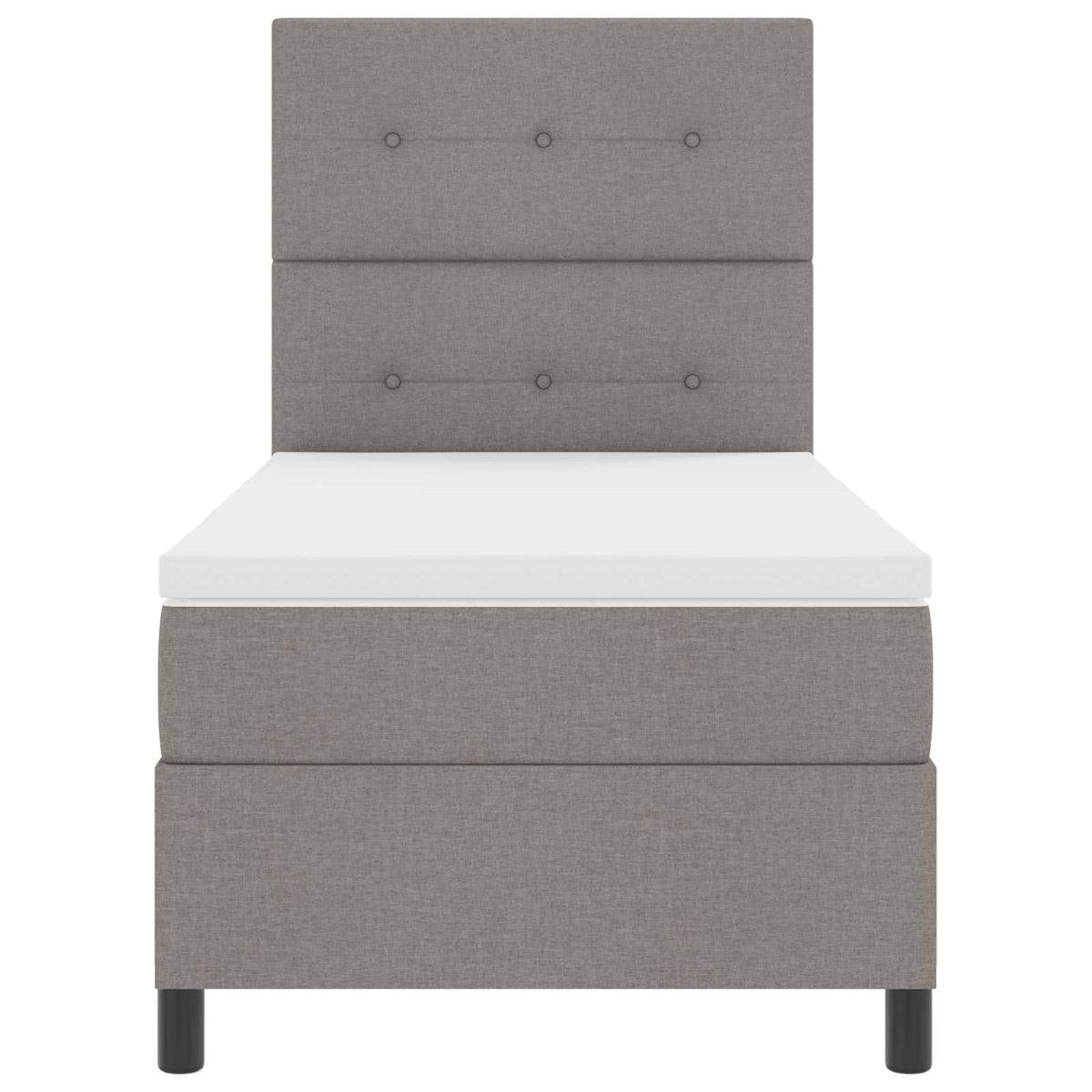 Box Spring Seng Med LED-lysstrimler Stof - Variant 3342827