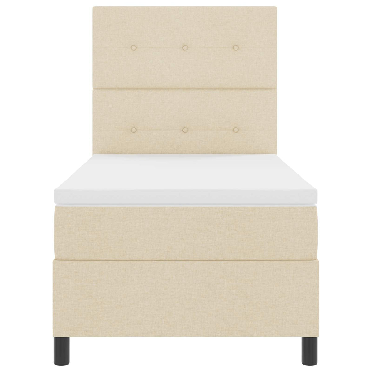 Box Spring Seng Med LED-lysstrimler Stof - Variant 3342828