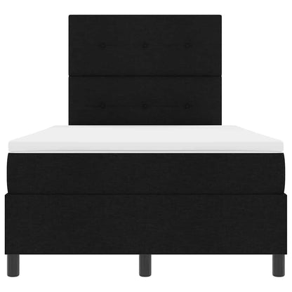 Box Spring Seng Med Madras Sort 120 X 200 Cm Stof - Billede 9