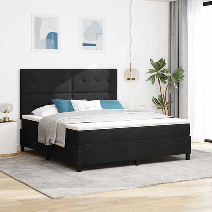 Box Spring Seng Med LED-lysstrimler Stof - Variant 3342888