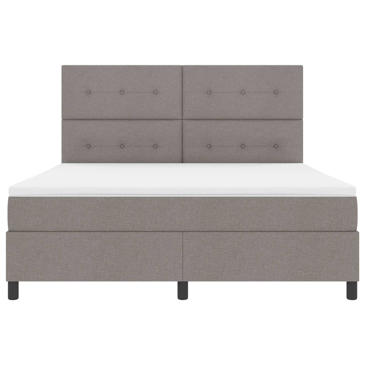 Box Spring Seng Med LED-lysstrimler Stof - Variant 3342890