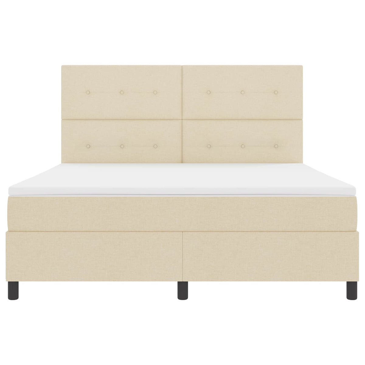 Box Spring Seng Med LED-lysstrimler Stof - Variant 3342891