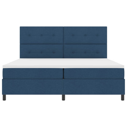 Box Spring Seng Med LED-lysstrimler Stof - Variant 3342899