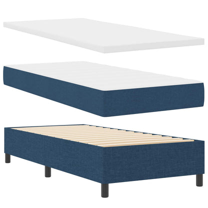 Box Spring Seng Med LED-lysstrimler Stof - Variant 3342927