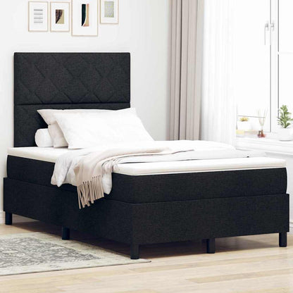 Box Spring Seng Med LED-lysstrimler Stof - Variant 3342937