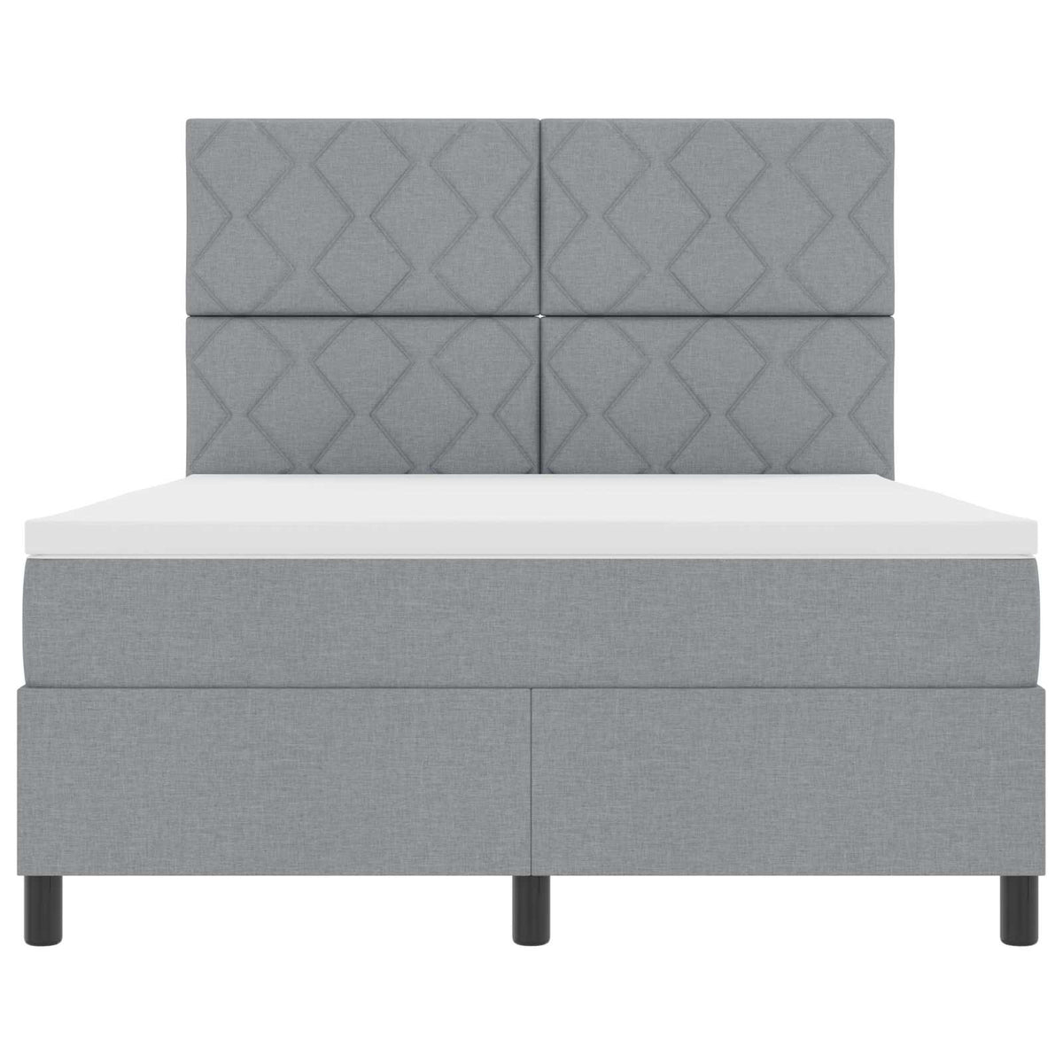 Box Spring Seng Med Madras Med LED Stof - Variant 3342956