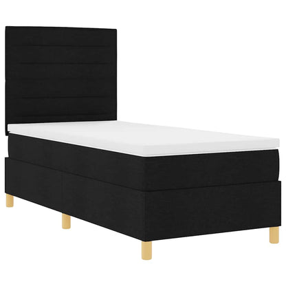 LED Box Spring Bed Med Madras Stof - Billede 6