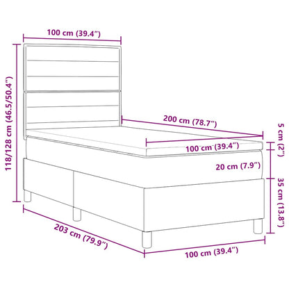 LED Box Spring Bed Med Madras Stof - Billede 14
