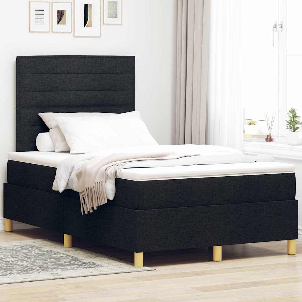 LED Box Spring Bed Med Hovedgærde Stof - Variant 3343014