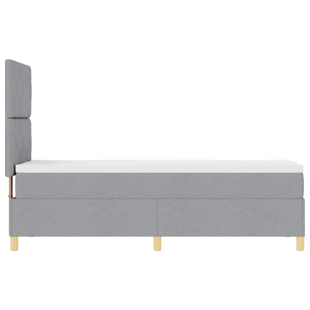 LED Box Spring Bed Med Hovedgærde Stof - Billede 9