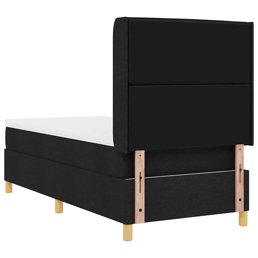 Box Spring Seng Med Madras Sort 100 X 200 Cm Stof - Billede 11