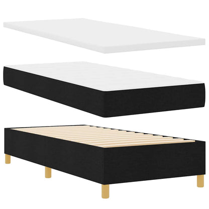 Box Spring Seng Med Madras Sort 100 X 200 Cm Stof - Billede 7