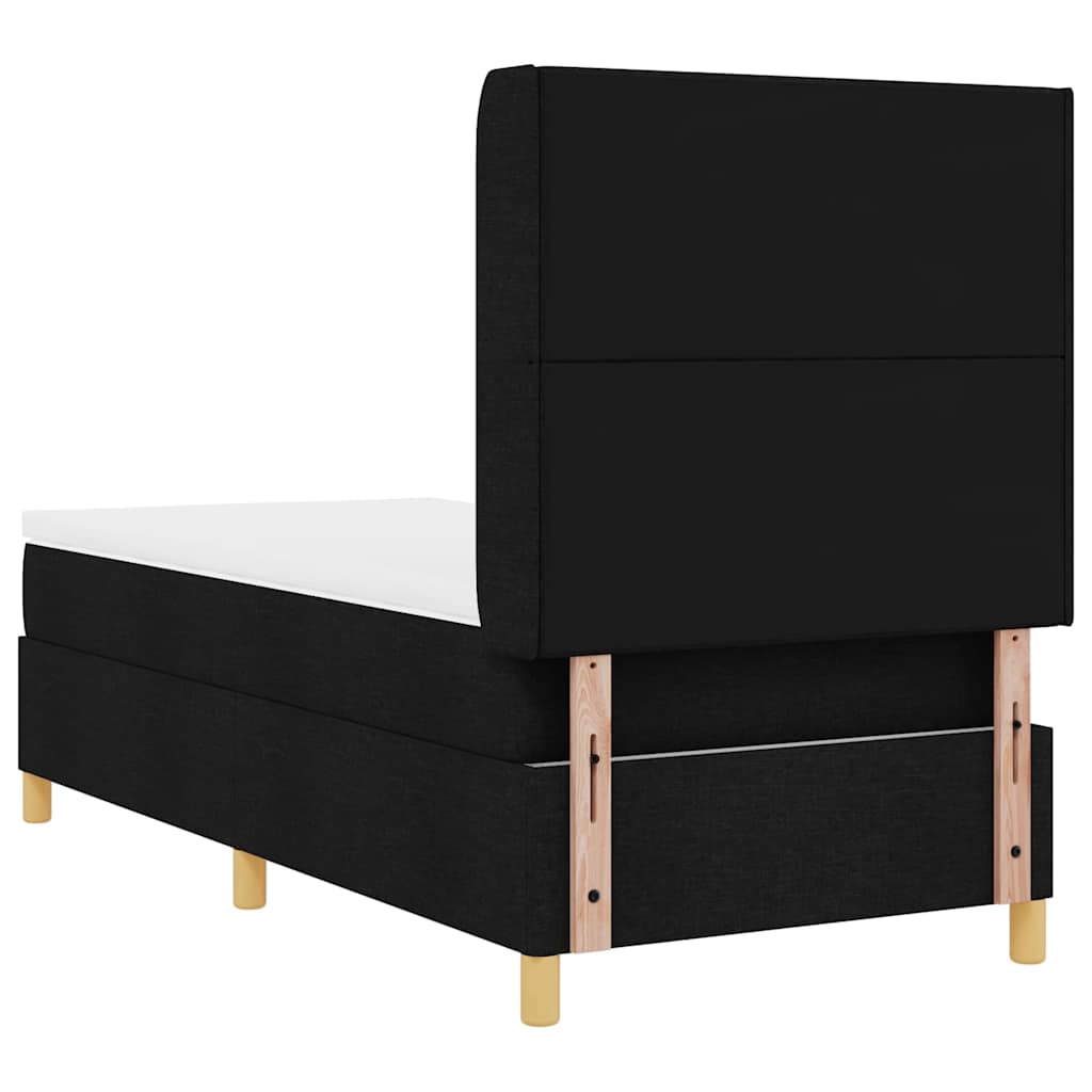Box Spring Seng Med Madras Sort 100 X 200 Cm Stof - Billede 11
