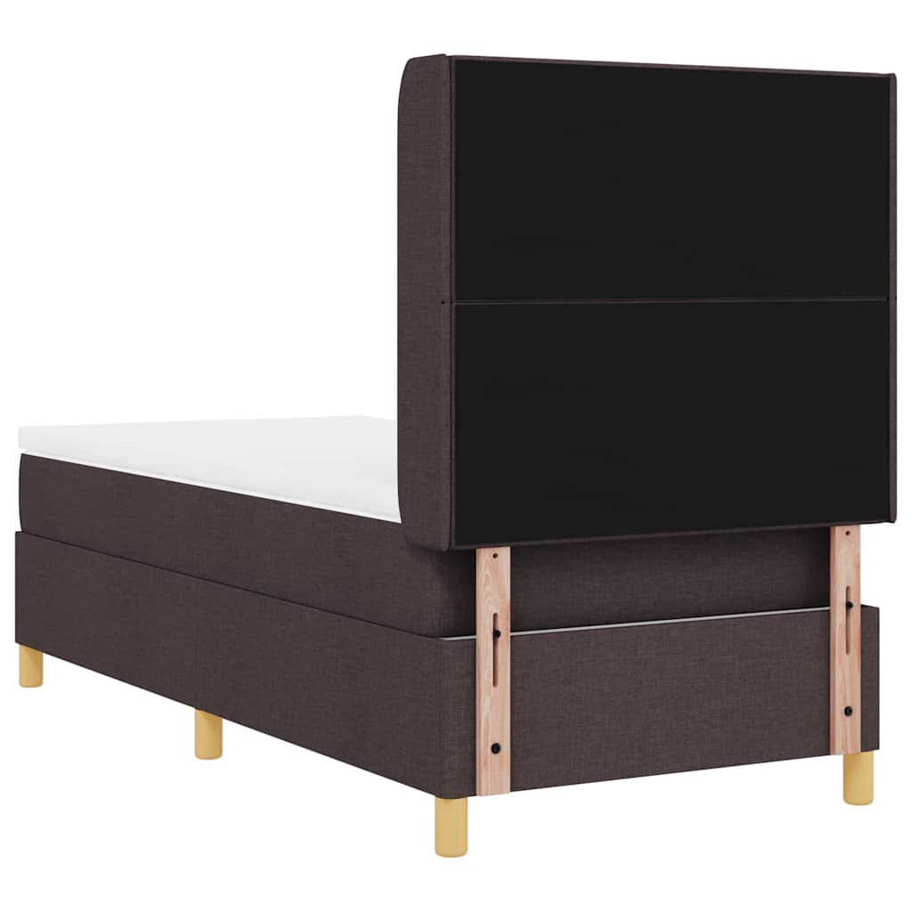 Box Spring Seng Med Madras Brun 100 X 200 Cm Stof - Billede 11