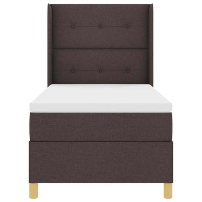 Box Spring Seng Med Madras Brun 100 X 200 Cm Stof - Billede 9