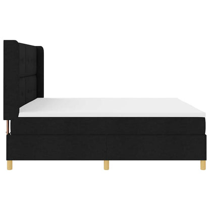 Box Spring Seng Med Madras Sort 200 X 200 Cm Stof - Billede 10