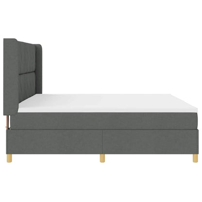 Box Spring Seng Med Madras Grå 200 X 200 Cm Stof - Billede 10
