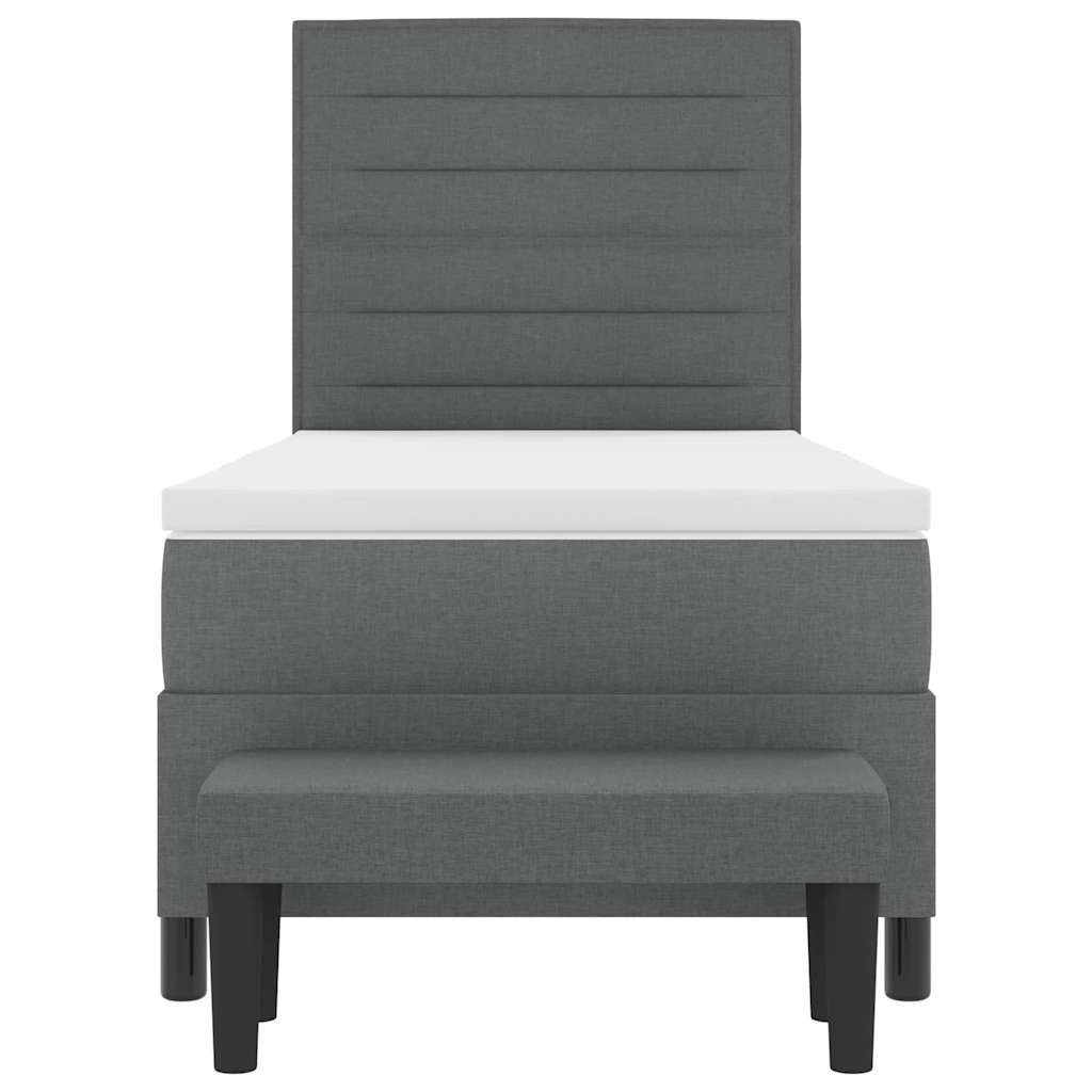 Box Spring Seng Med Pude Stof - Billede 8