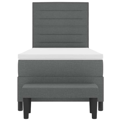 Box Spring Seng Med Pude Stof - Billede 8